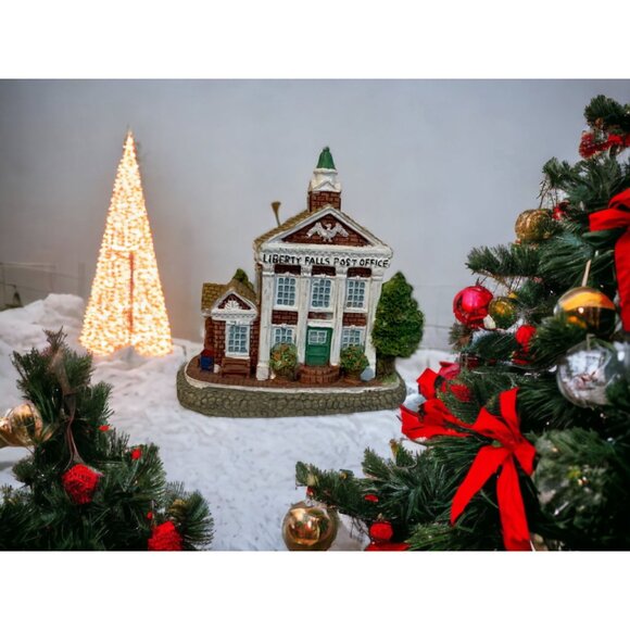 Liberty Falls Post Office Americana Miniature Village House 1996 Christmas AH12 - Picture 1 of 6